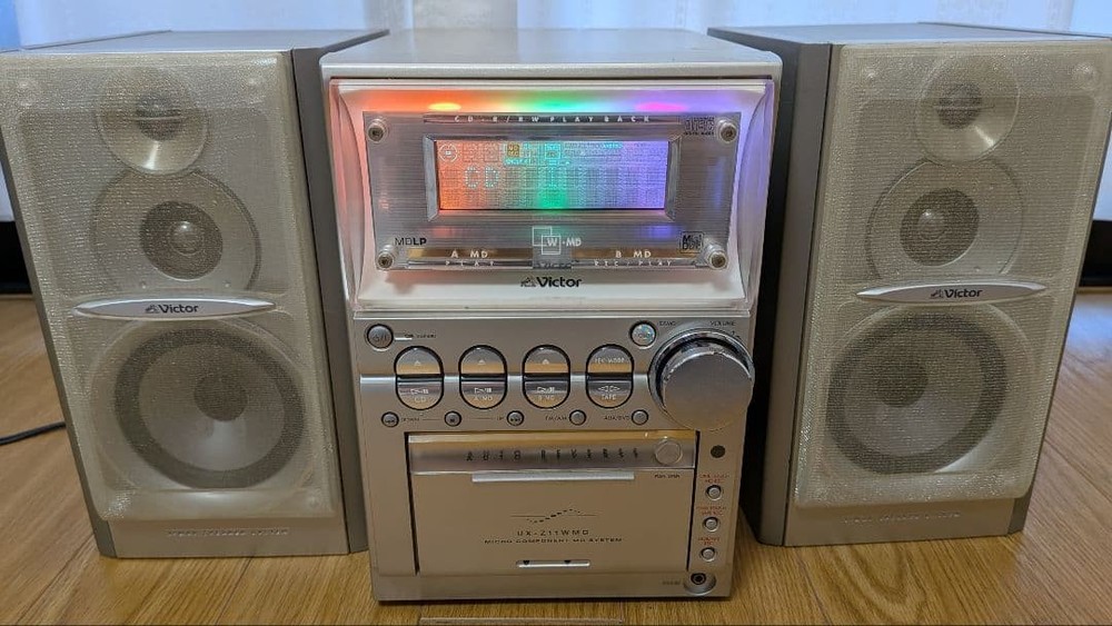 Victor Mini Component CD Radio Cassette MD Deck