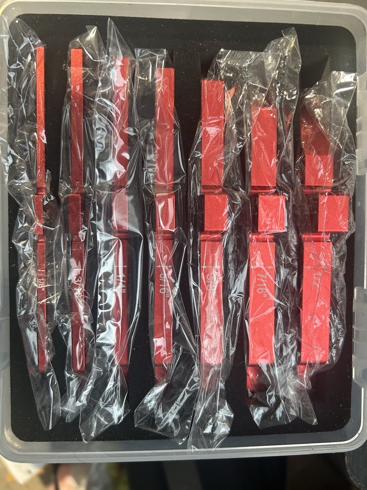 Router Table Setup Bars, 7Pcs Aluminum Precision Setup Blocks Height Gauge Se...