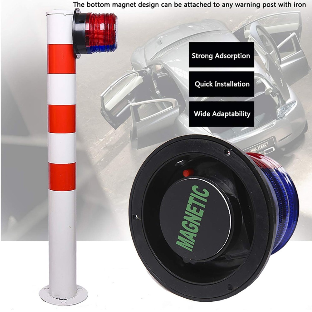 Solar Strobe Warning Safety Flashing Light/Ceiling Strobe Light,w/ Magnetic Base
