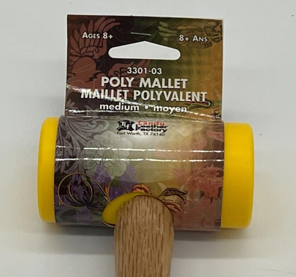 NEW Tandy 3301-03 Poly Mallet - Medium Hammer Craftool