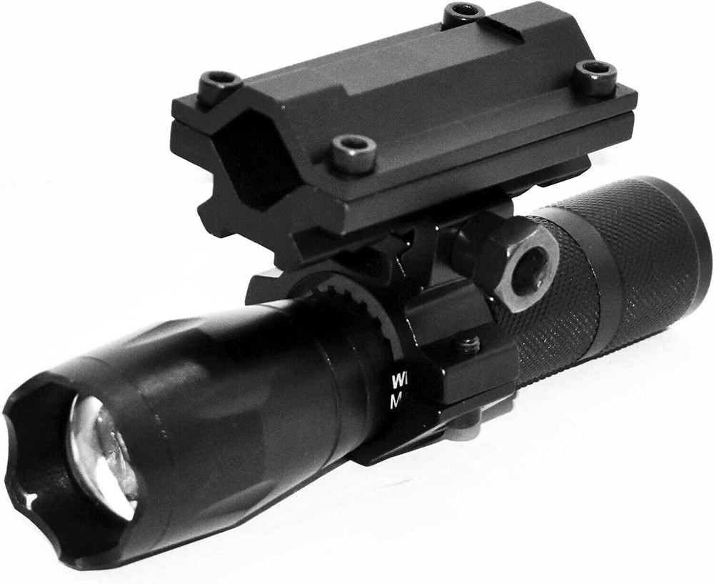 tactical flashlight with mount for Winchester Model 70 Super Grade rifle hunting