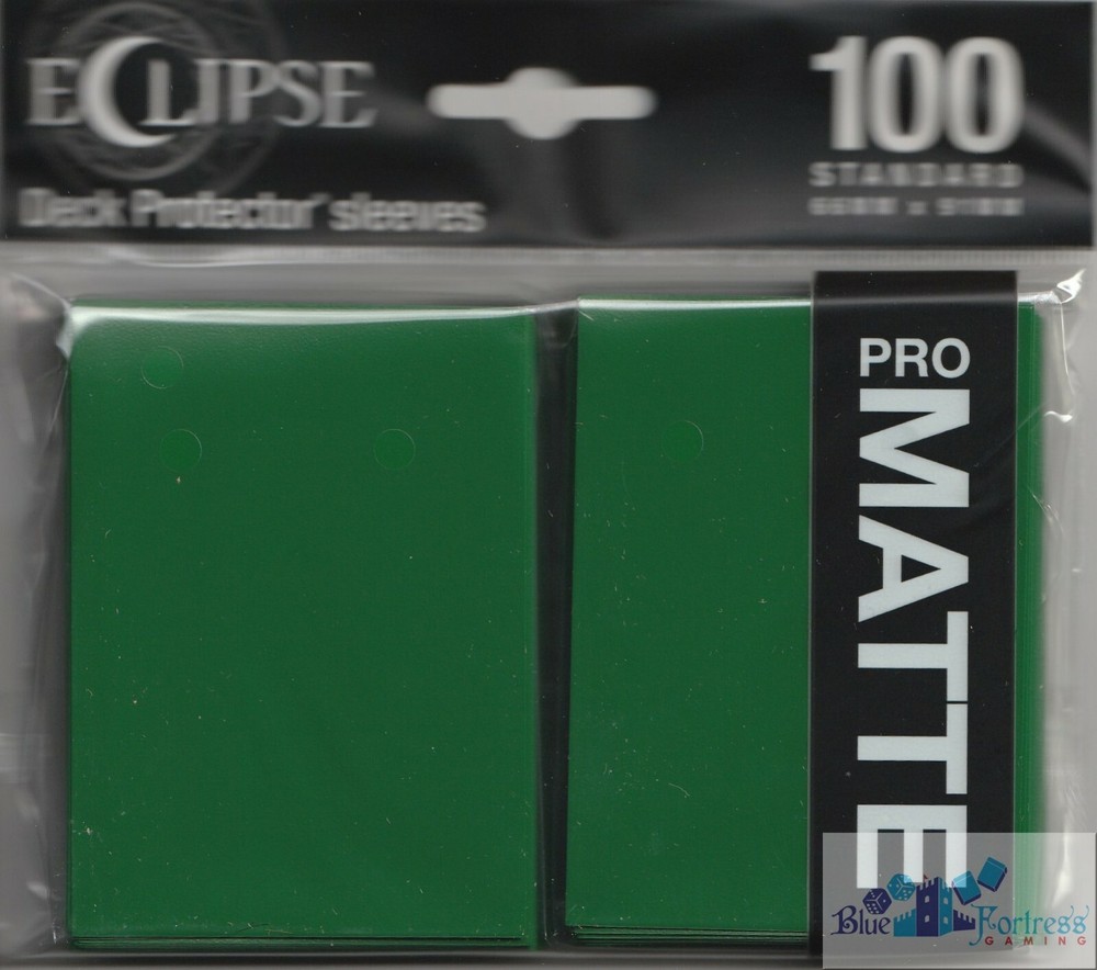 100 PRO-MATTE ECLIPSE Forest Green DECK PROTECTOR CARD SLEEVES FOR MTG ULTRA PRO