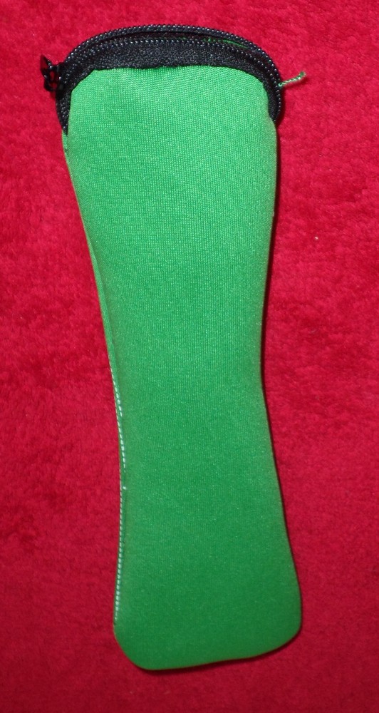 EUC Fabric Zip Flatware Travel Pouch - Green
