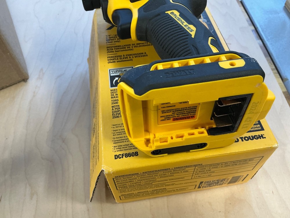 DEWALT DCF860B IMPACT DRIVER