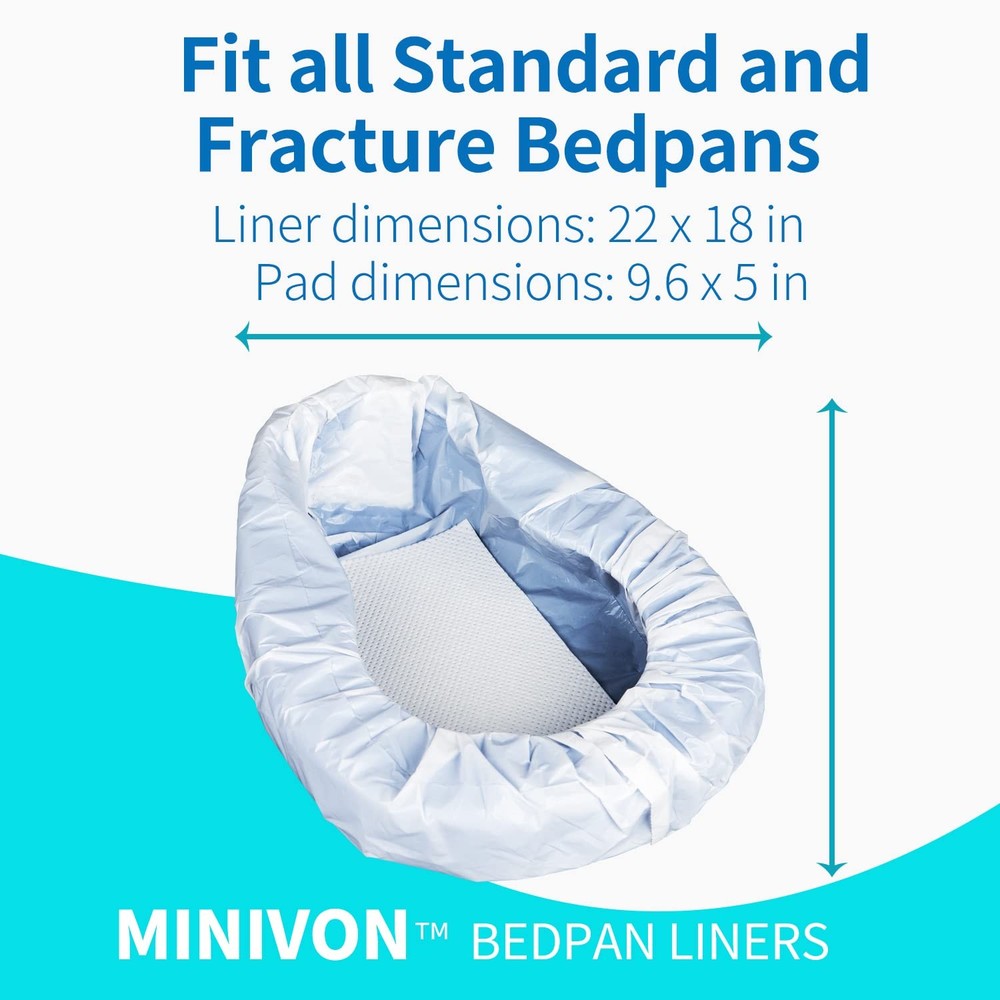 Bedpan Liners with Super Absorbent Pads - Value Pack 30 Count - Bed pan Bag D...