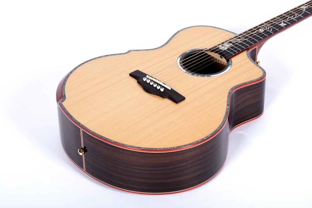 STANSEN T-920C high-quality acoustic guitar, solid spruce top
