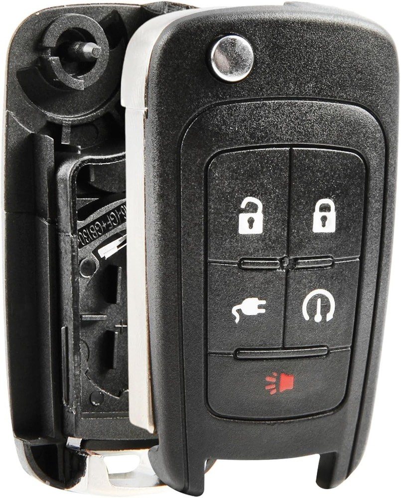 Replacement for 2011-2015 Chevrolet Volt 5-Button Remote Key Fob Shell Case OHT0