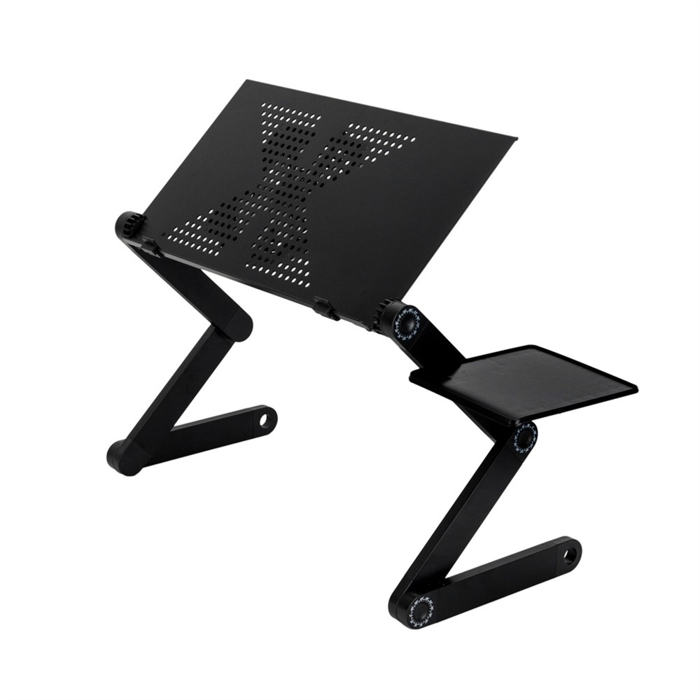 US 360°Adjustable Laptop Table Stand Lap Sofa Bed Tray Foldable PC Notebook Desk