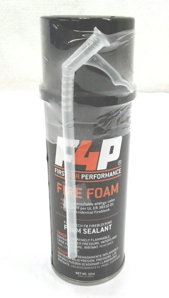 F4P First For Performance Fire Foam FlameTech FireBlocking Foam Sealant 12Oz Can