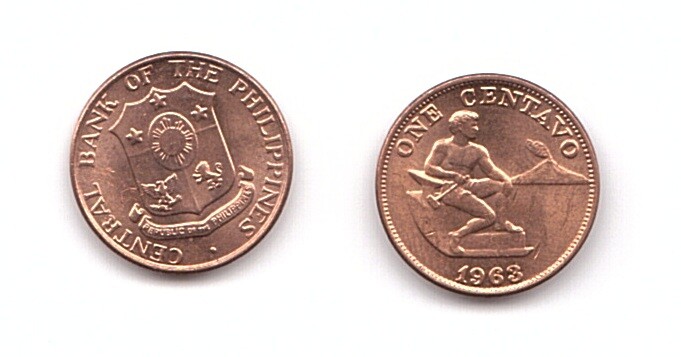 Philippines - 1 Centavos 1963 XF+ Lemberg-Zp