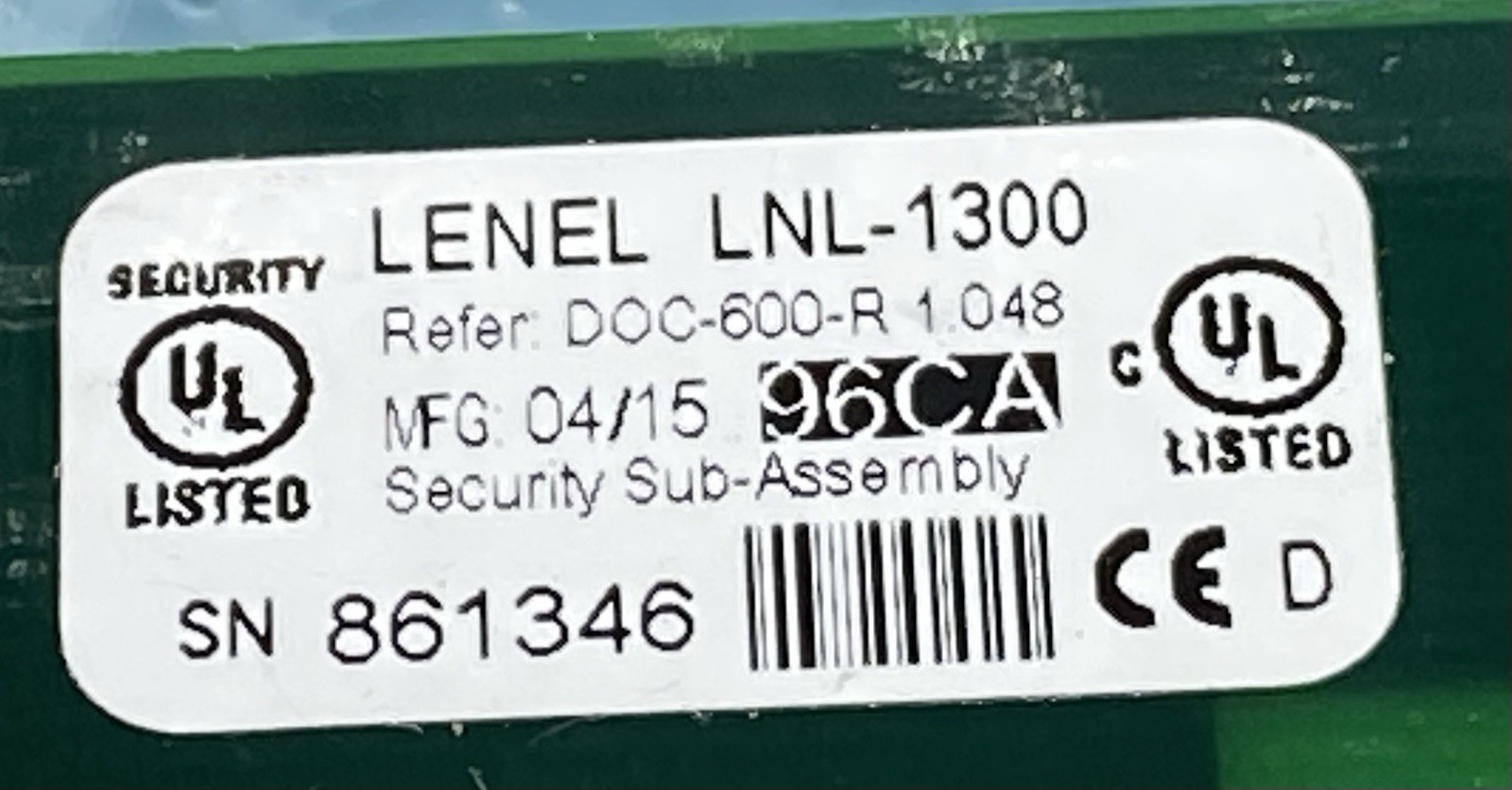 LENEL LNL-X3300 With LNL--1300 Lot Read!
