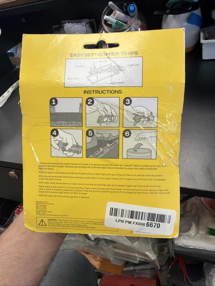 I-2. Victor Easy-Set Outdoor Gopher Trap 2 Pack Galvanized steel