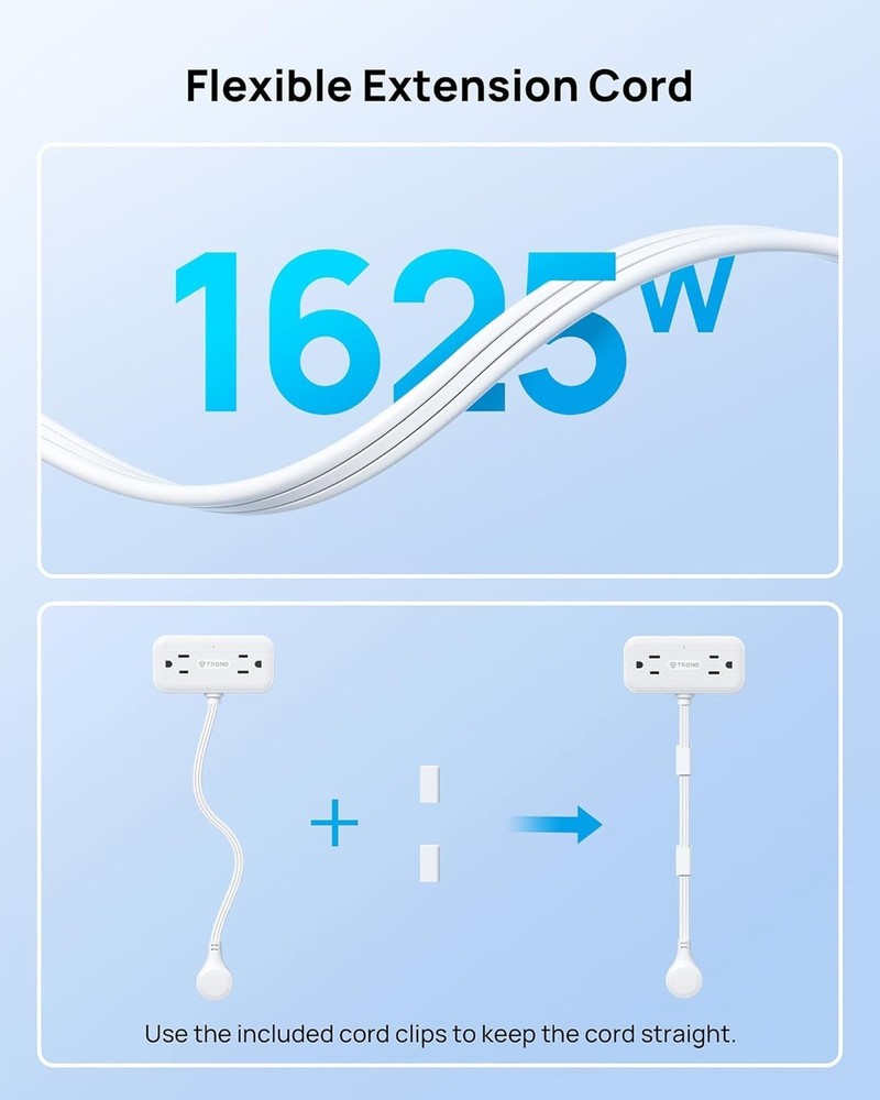 360° Rotating Multi-Outlet Extender with Surge Protection