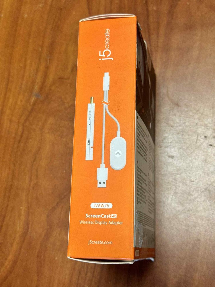 j5create - ScreenCast 4K Wireless Display Adapter - White