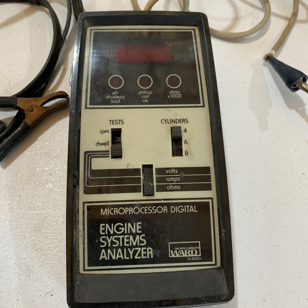 Montgomery Ward Engine System Analyzer Microprocessor Digital Equipment 61-82072