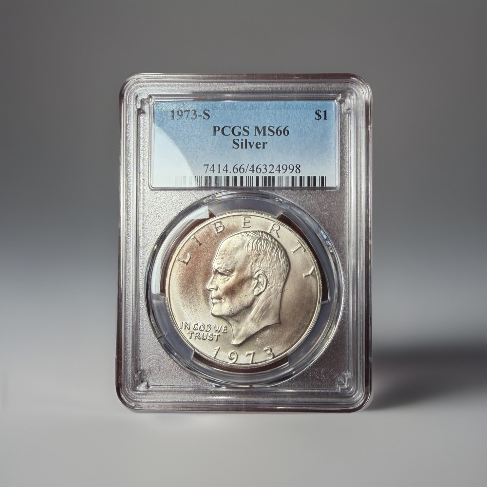 1973-S Silver Eisenhower Dollar PCGS MS66
