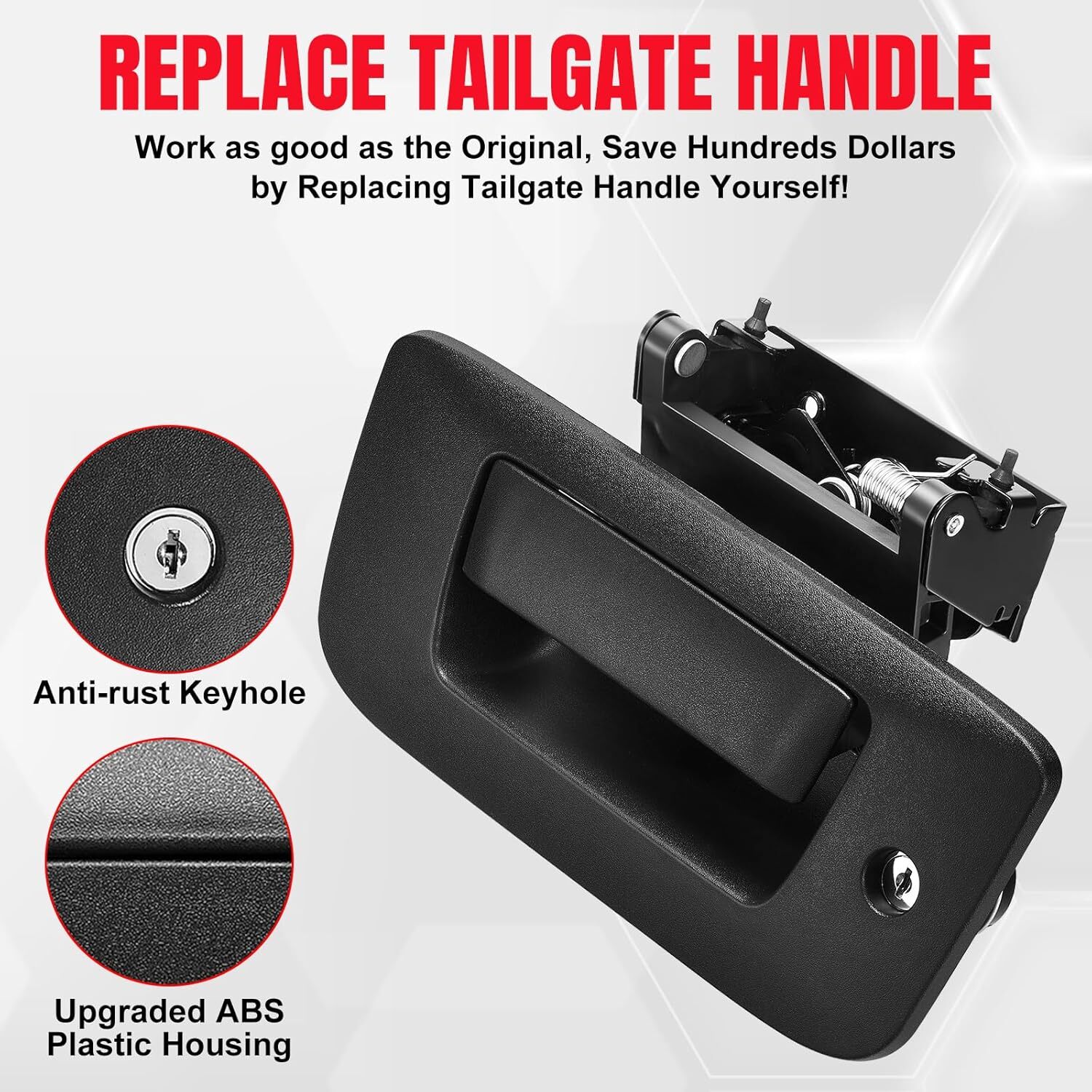 Tailgate Handle for Chevy Silverado GMC Sierra 1500/2500/3500 2007-14 HD Classic