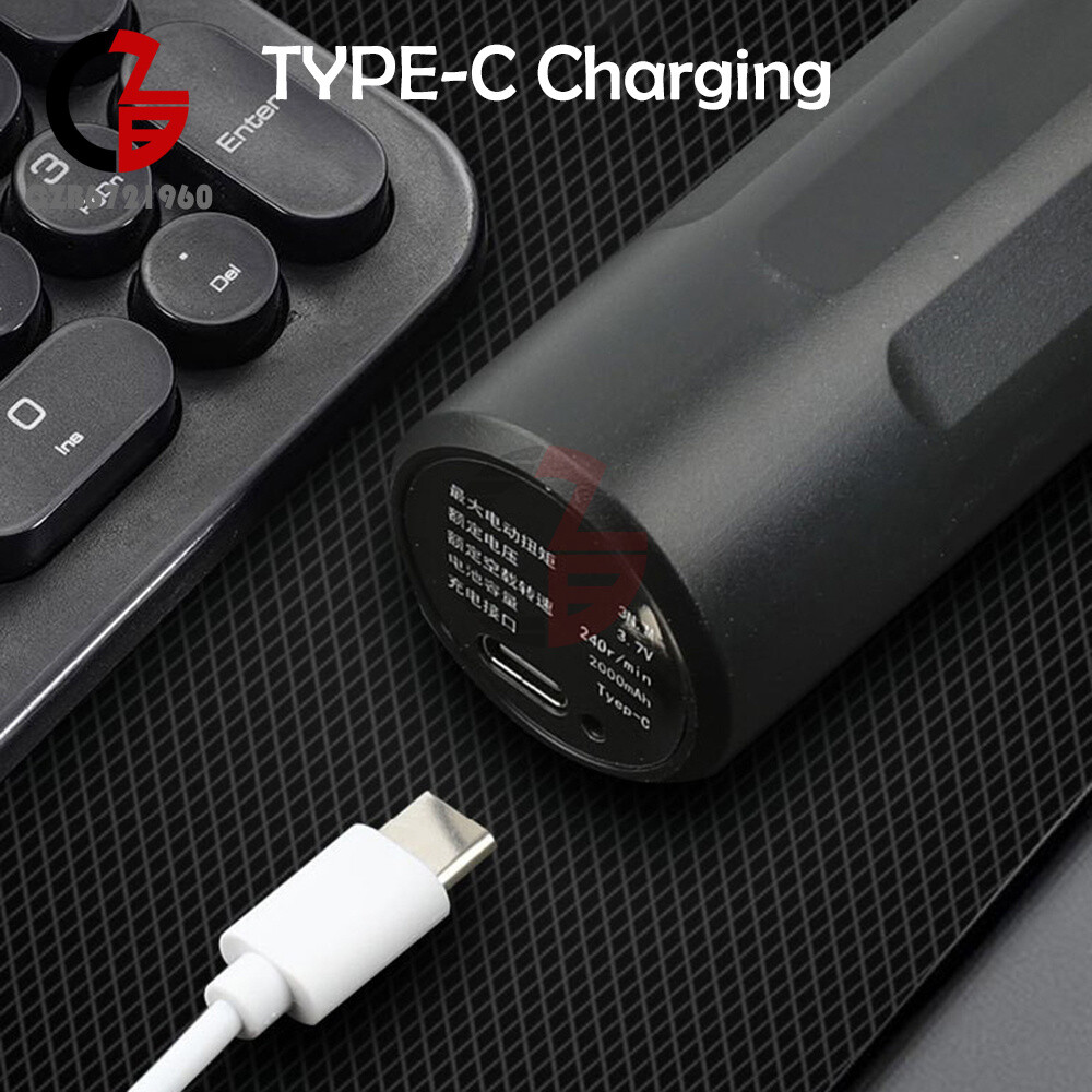 Portable Cordless Rechargeable Electric Screwdriver Kit Mini Power Tool + Bits