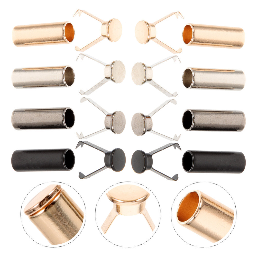 8Pcs DIY Shoe Laces Tips Shoelace Head Screw Drawstring Replacement Ends Tips