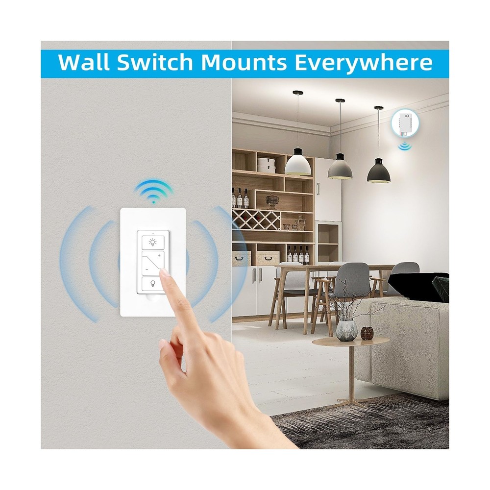 Wireless Dimmer Switch, Remote Light Switch and Receiver kit, Compa... Fast Ship