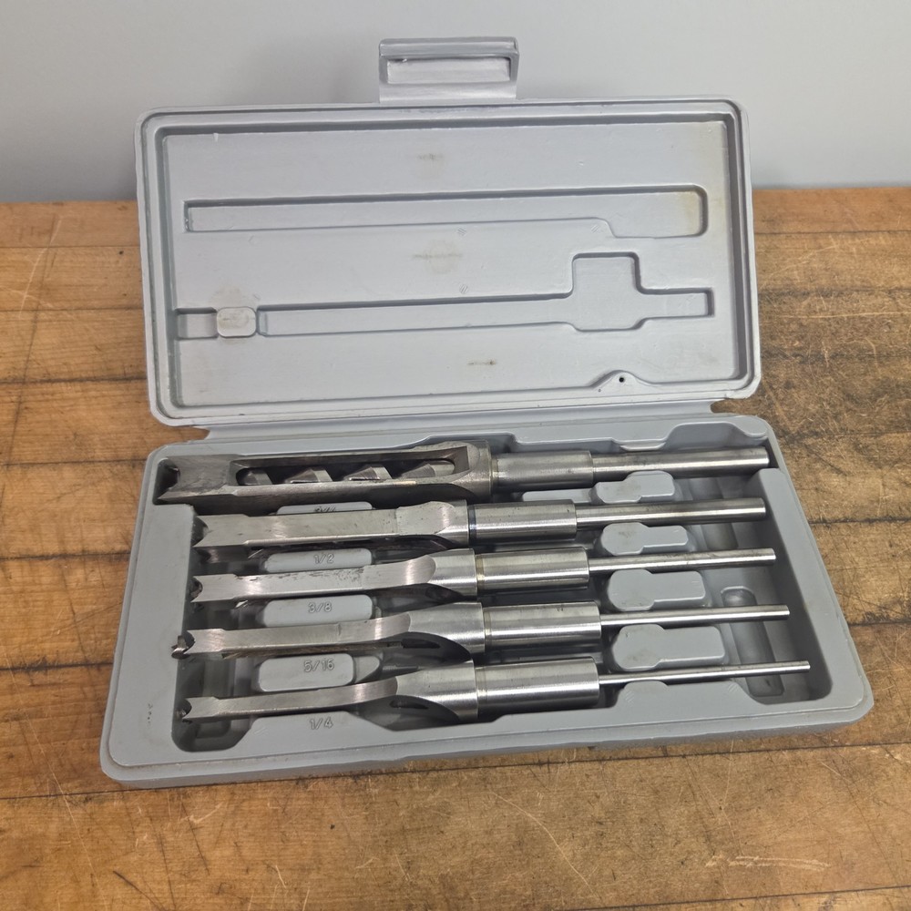 Vintage Vulcan 5pc. Titanium Mortising Bit & Chisel Set