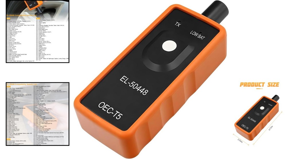 Digital TPMS Tool for Tire Sensor Activation - Compatible with Most Vehicles
