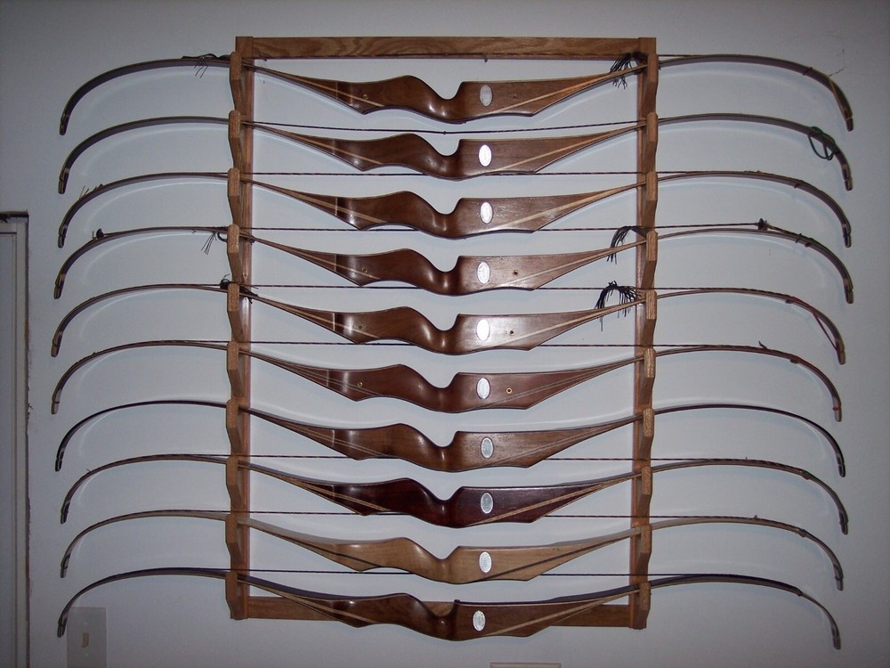 Collector Bow Rack Holds 10 Long or Recurve Bows