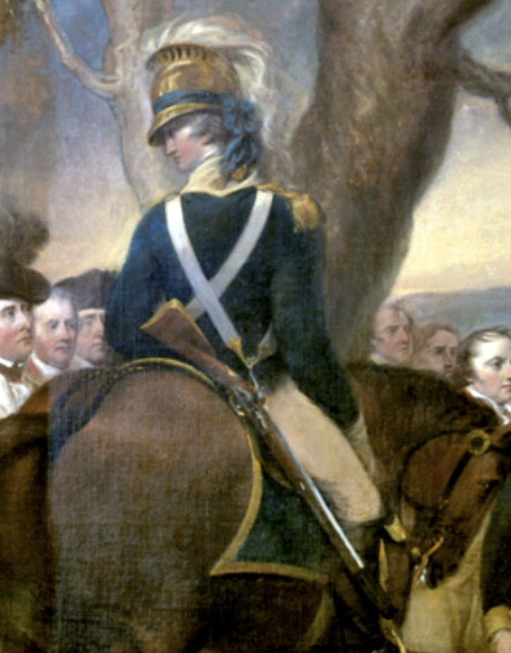 White Buff Leather Cavalry Carbine Sling with Clip