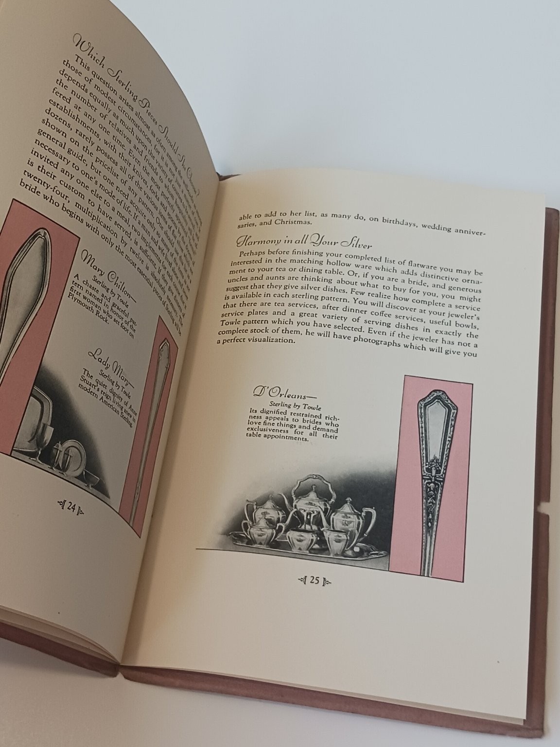 1929 Emily Post Bridal Silver and Wedding Customs Booklet Towle Guide