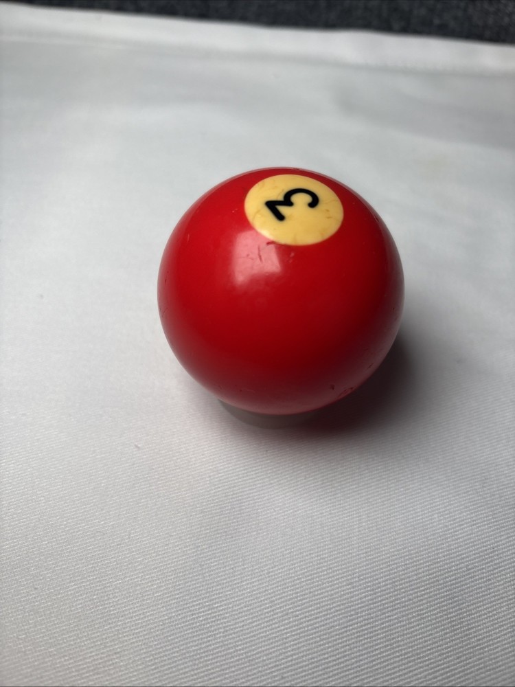 Vintage Bakelite Solid Red #3 Ball Billiard Pool Replacement 2 1/4" Standard