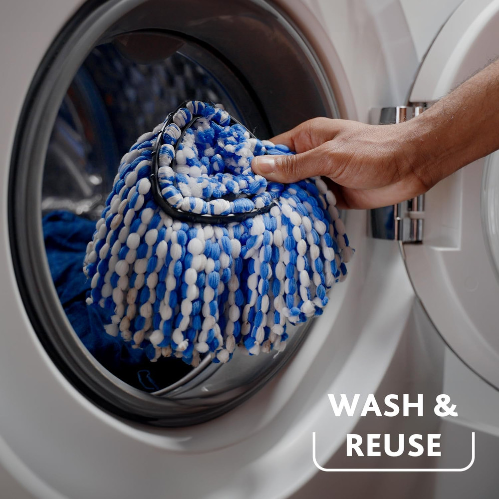 Easywring Rinseclean Refill 4-Pack, Blue, 4 Count