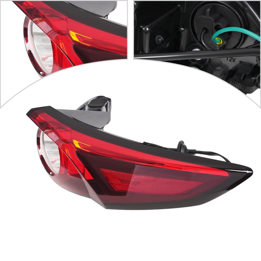 Tail Light Assembly for CX-9 2016-2023 LED Halogen Passenger Side Right