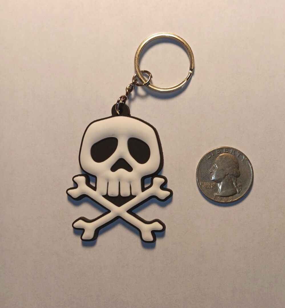 KEYCHAIN - Captain Harlock - Space Pirate, punk records, misfits, danzig, comic