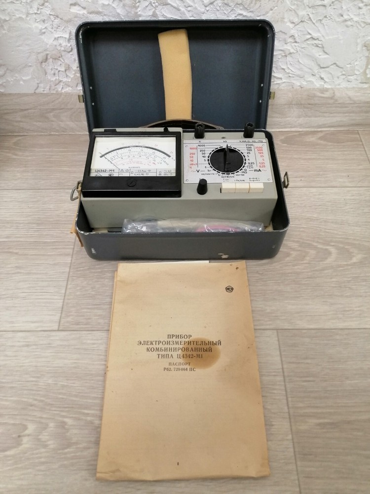 Soviet multimeter Device Old analogue multimeter Tester USSR Soviet С 4342-m1