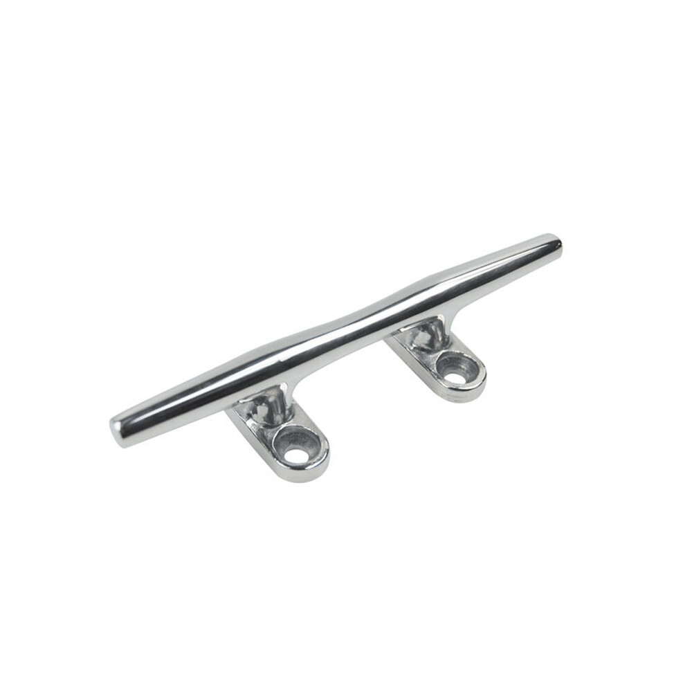 5" Blue Water Boat Deck Cleat Marine Stainless Steel Dock Open Base Rope Cleat