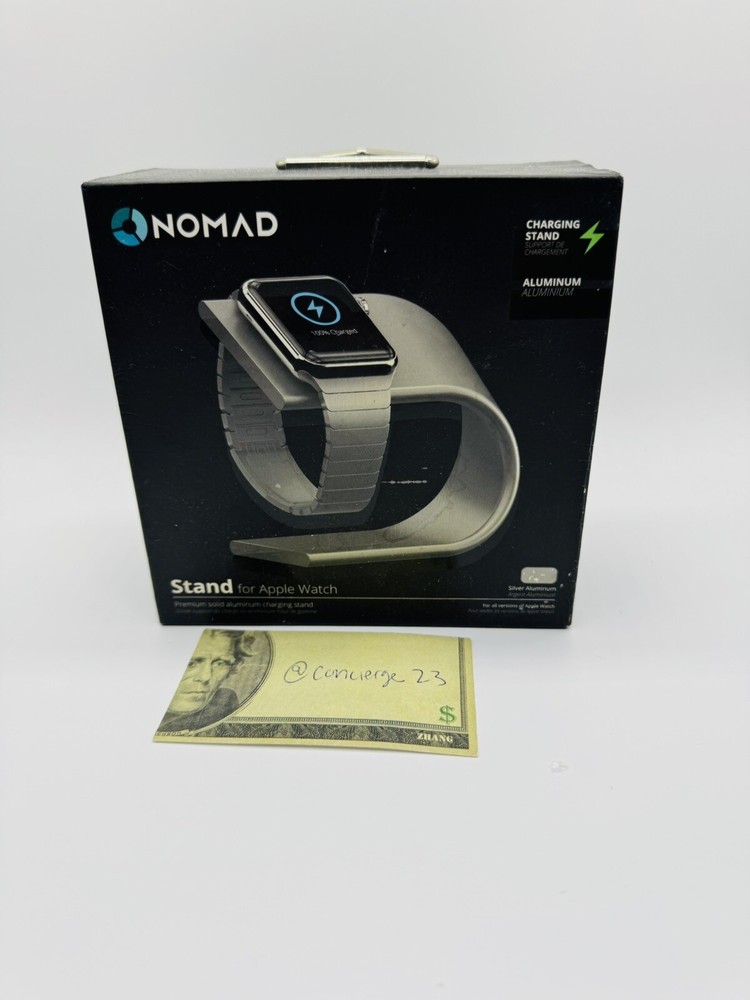 Nomad SOLID ALUMINUM Stand Charger for APPLE WATCH Space Gray