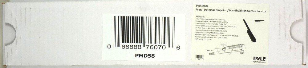 Metal Detector Pinpoint/Handheld Pinpointer Locator, PYLE-SPORT PMD58