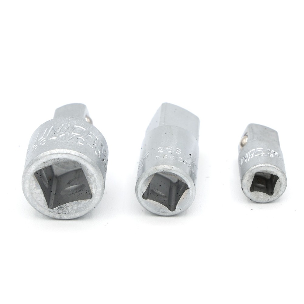 Unior Socket Adapter Set 1/4" 3/8" 1/2" Drive