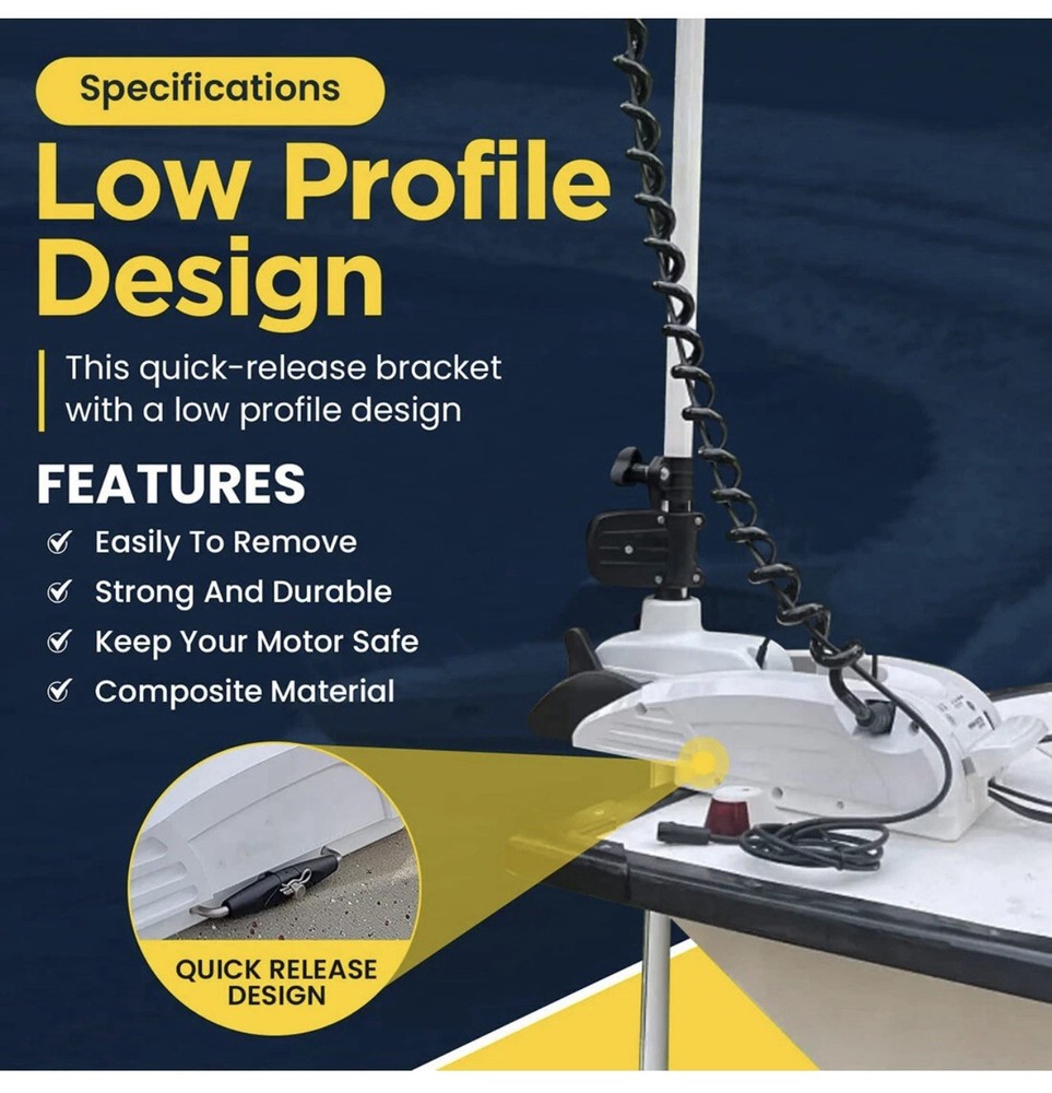 For Minn Kota Rta-17 Quick Release Bracket Riptide Terrova 1854017