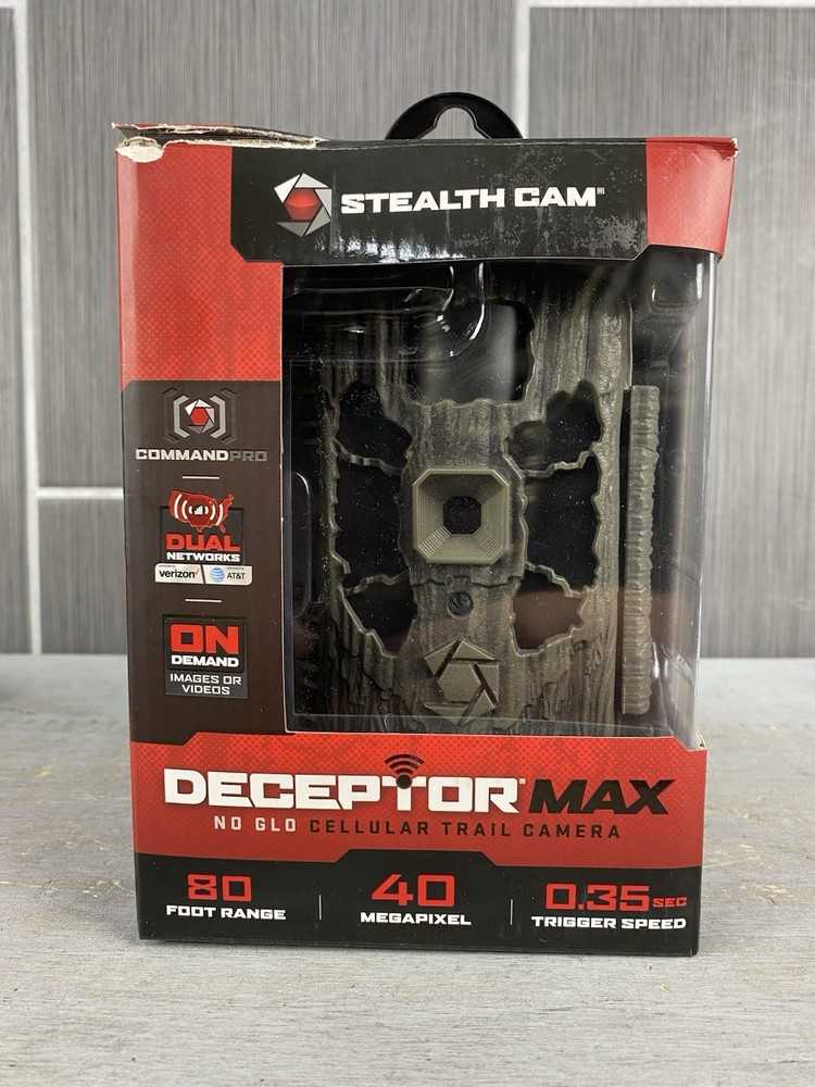 Stealth Cam DECEPTOR MAX 40MP Cellular Trail Camera STC-DCPTRX-W Dual Networks