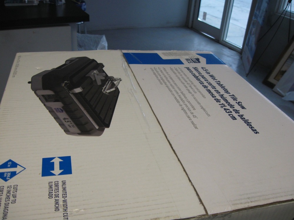 PROJECT SOURCE 4.5-IN WET TABLETOP TILE SAW 1611547