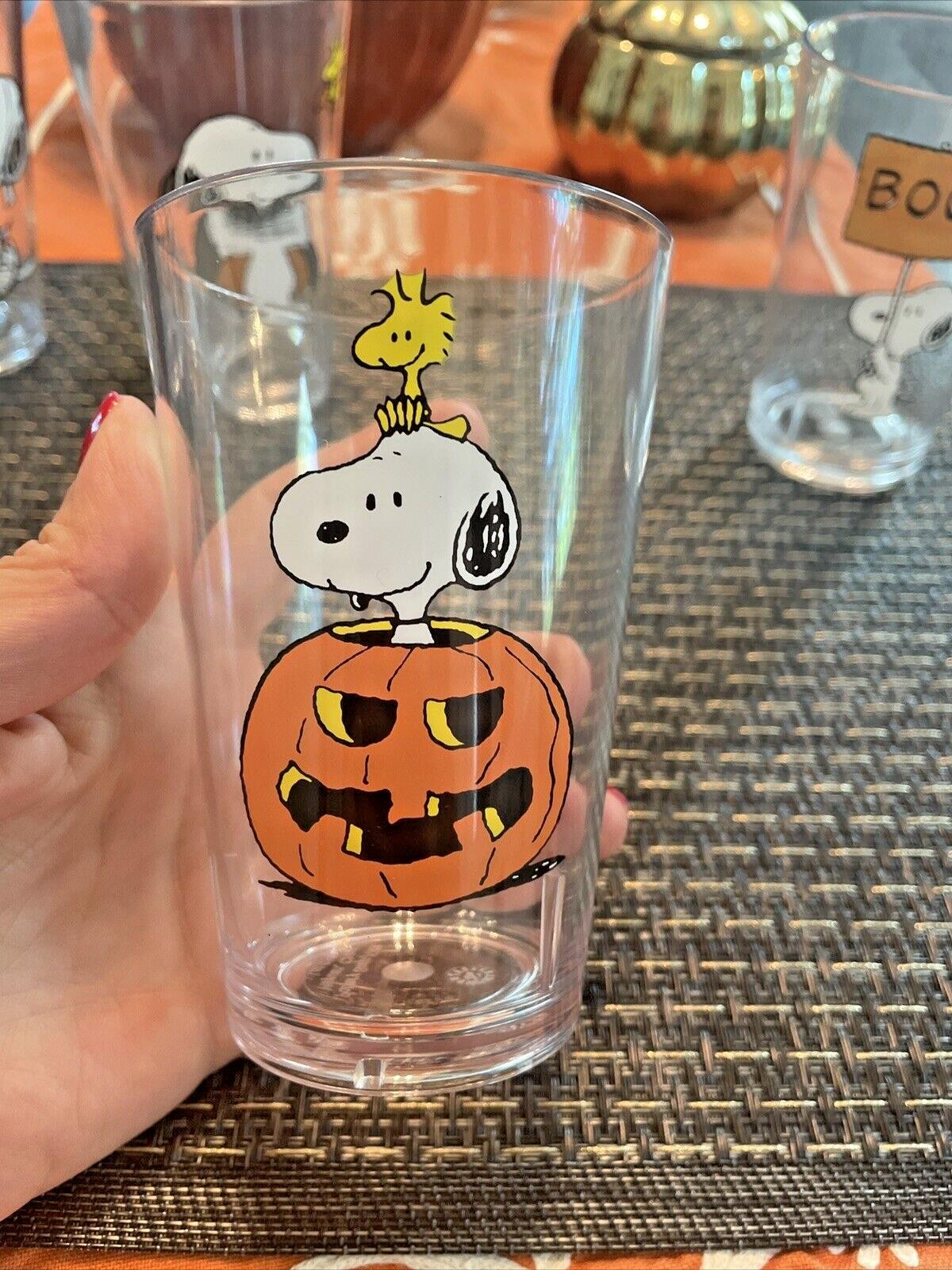 Disney Snoopy Pottery Barn cup Peanuts Halloween holiday party kid pumpkin new ,