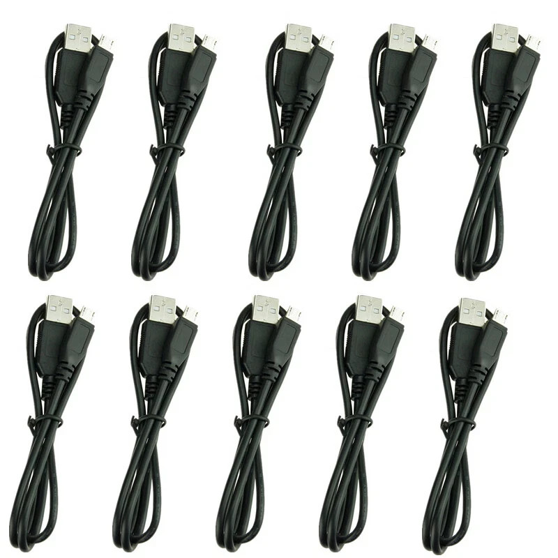 10x Micro USB wire Charging Cable for PS4 Dualshock Controller & Android phone