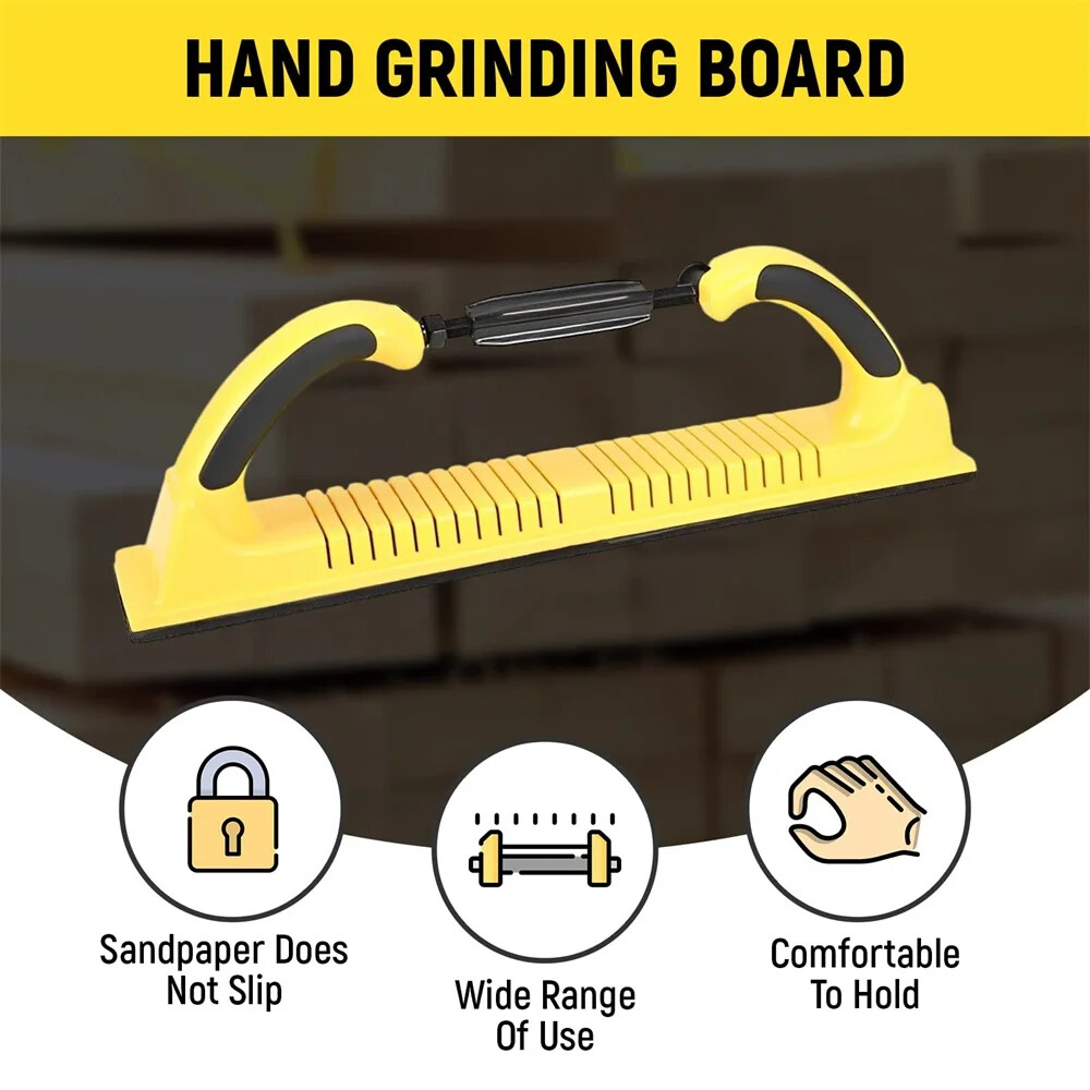 Dry Grinding Hand Push Board Car Putty Ash Hand Planer Rectangular Vacuum