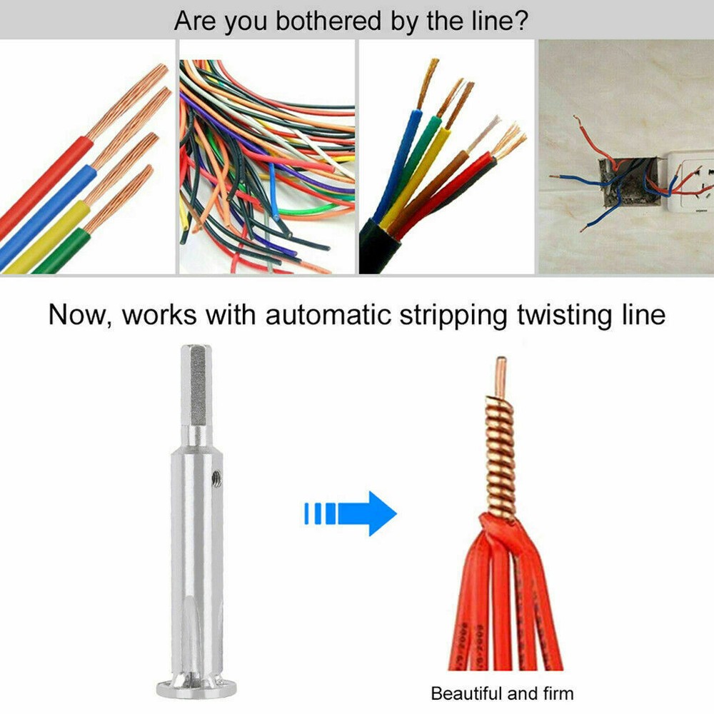 Cable Connector Wire Twisting Tools Stripper Twist Power Drill Driver Tool