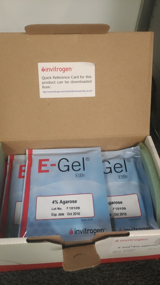 INVITROGEN E-GEL 4% Agarose HR Exp Oct2010 15pcs