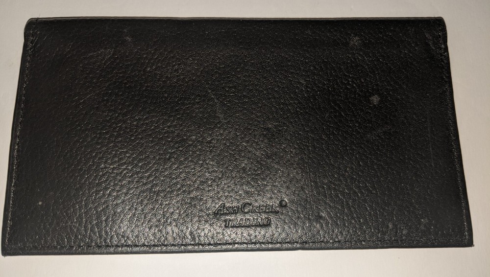Ash Creek Leather Checkbook Cover