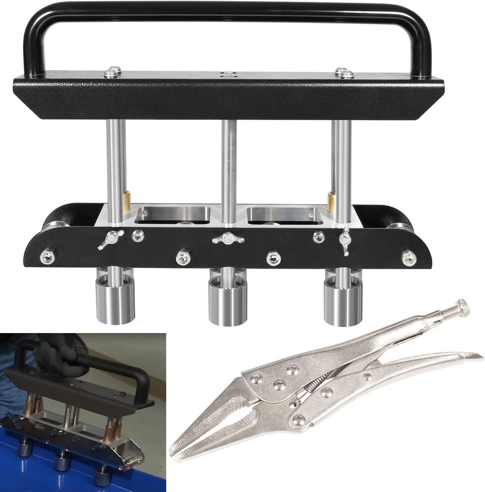 ER3 Three-Station Edge Roller Bender, Large Radius Sheet Metal Bead Roller Bende