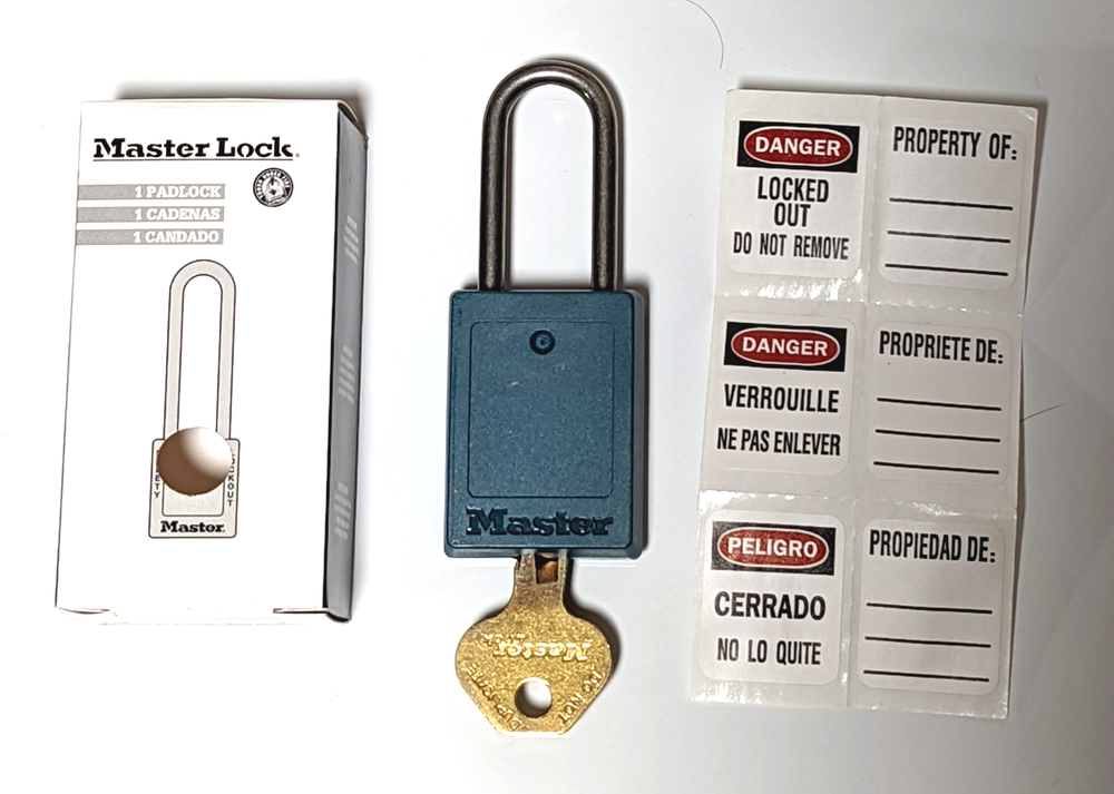 Master Lock Padlock, Keyed, S31 Teal 417