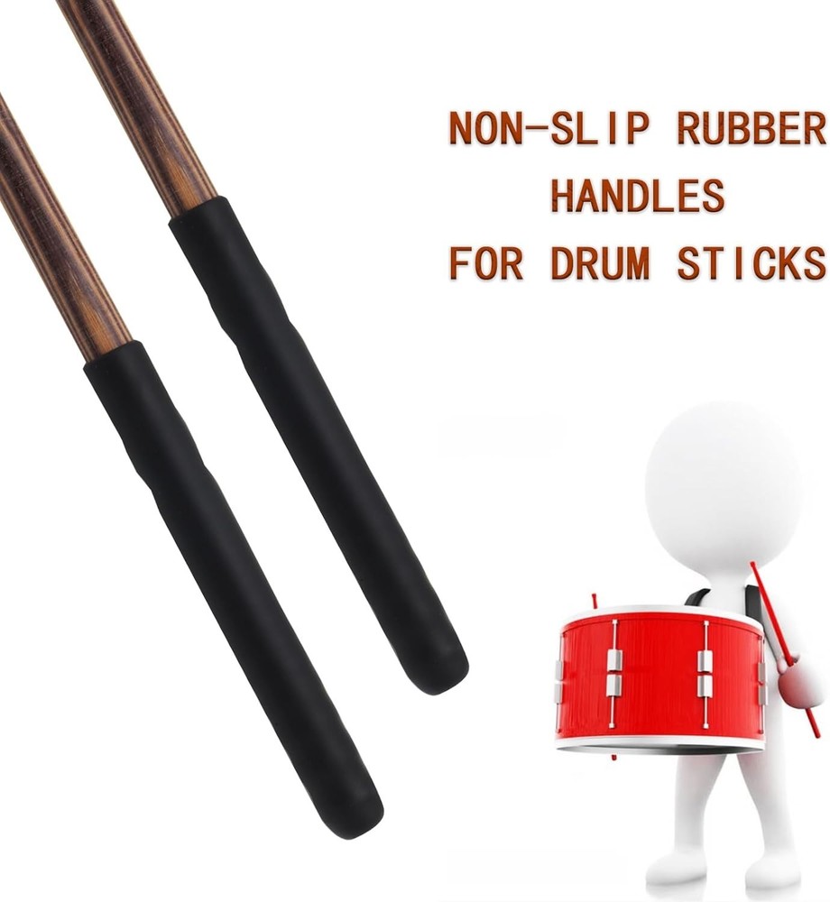 Drumstick Practice Grips 2-Pack – Non-Slip and Reusable for Precision Playing